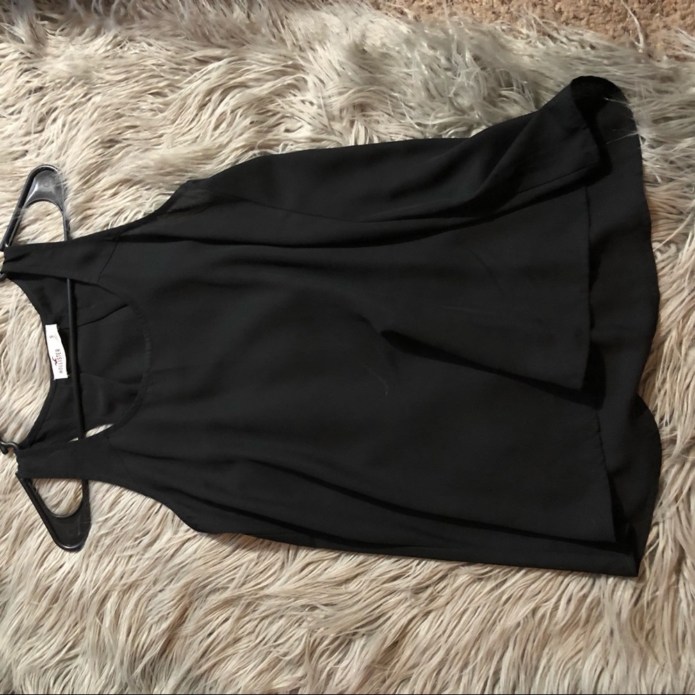 Black tank top slightly see through